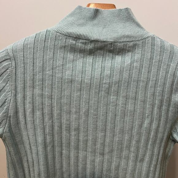 Wild Fable Women's Slate Blue Fitted Zip-Up Cardigan - Size Medium - NWT - Picture 7 of 9